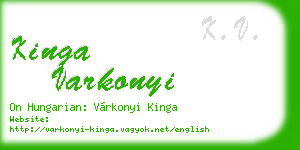 kinga varkonyi business card